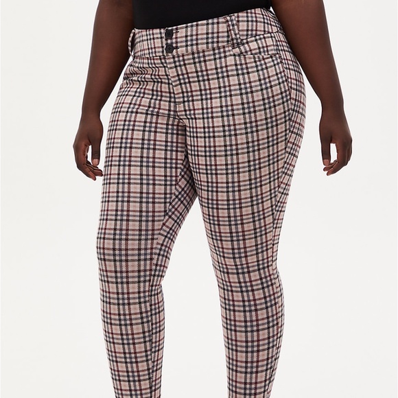 Torrid Plaid Double Knit Ankle Pant Size 16 - Picture 1 of 6